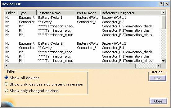 Managing Links from External Data Page 63 This task explains how to link electrical components from the external device list to physical devices. The system has been selected in the previous task. 1.