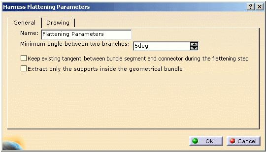 Defining the Harness Flattening Parameters Page 68 This task explains how to define the flattening parameters. This should be done before using any other function of the Harness Flattening toolbar.