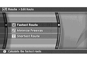 Highlight the preferred section of the route to the destination or waypoint and push <ENTER>. NAV2906 2.