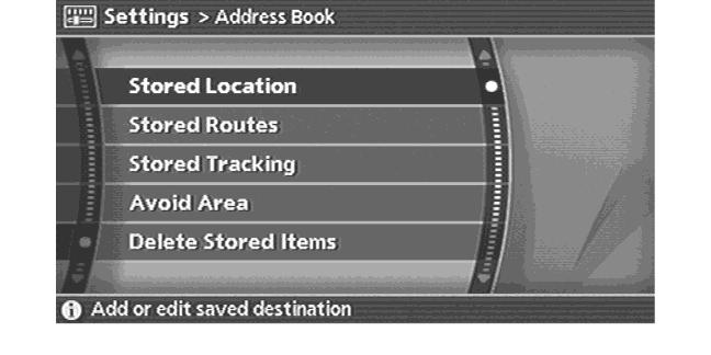 EDITING THE ADDRESS BOOK Items stored in the Address Book can be modified. You can edit these settings to make the navigation system more useful. BASIC OPERATION 1. Push <SETTING>. 2.