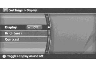 Display NAV3105 To turn off the display, push <ENTER>.