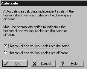 Click the appropriate option to indicate whether the horizontal and vertical scales