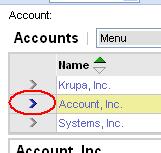 To see the accounts in this view, click on the Accounts screen tab: How to update an