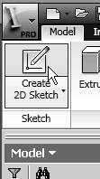 By default, the sketch plane is aligned to the world coordinate system. Think of a sketch plane as the surface on which we can sketch the 2D profiles of the parts.