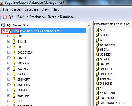 exe file from within the installed Evolution folder on the server PC. 3.