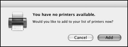Setting Up the Printer On a Network 19 Adding the Printer in Mac OS X 10.4.x 1.