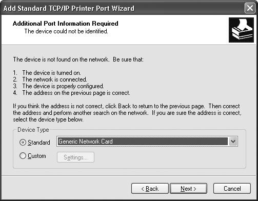26 Setting Up the Printer On a Network 8.