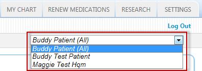 Access to other patient s Portal If you have been given access to another patient s portal account (Spouse, Dependent) you will need to change the patient listed in the