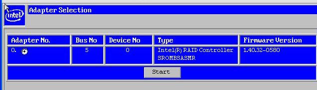 RAID BIOS Console.