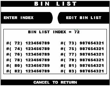 Chapter 4. Operator Functions 4.1.2 BIN List The BIN LIST function is used to register bank lists and give bin codes not to surcharge the additional fee.