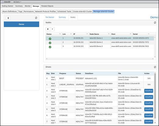 Managing IsilonSD Clusters 5. Click + to add nodes to the cluster through the Add Node wizard that appears as shown: 6.