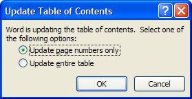The table of contents can be easily updated as changes are made in your document. 1.