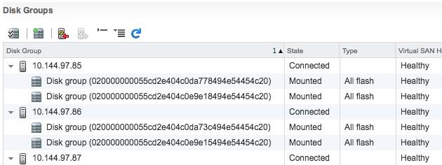Deduplication and compression can also be enabled at that time. The next step is claiming local storage devices in each host for the vsan cache and capacity tiers.