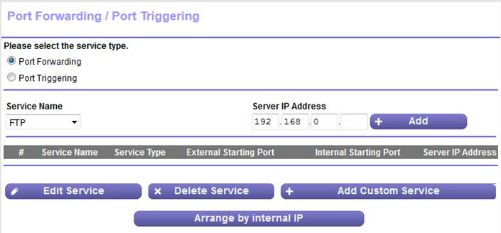 Manage Port Forwarding to a Local Server for Services and Applications If a server is part of your network, you can allow certain types of incoming traffic to reach the server.