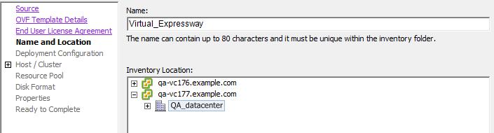 You may have to re-enter username and password credentials so that vcenter can access the web server. If the.ova file is not preloaded on the datastore, Browse to the location of the.ova file. 5.