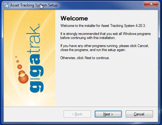 ASSET TRACKING SYSTEM INSTALLATION GUIDE This document walks through the steps necessary for installing the program.