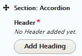 29 Accordion Description: Use to break up related chunks of content, working with lists or providing step by step instructions.