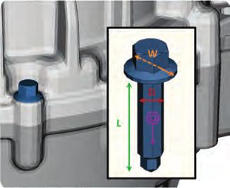 In either case, the bolt connectivity is detected by performing a search in the bolt's vicinity, and is expressed either with part numbers or property ids.