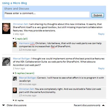 Micrblgging Web Part SharePint 2010