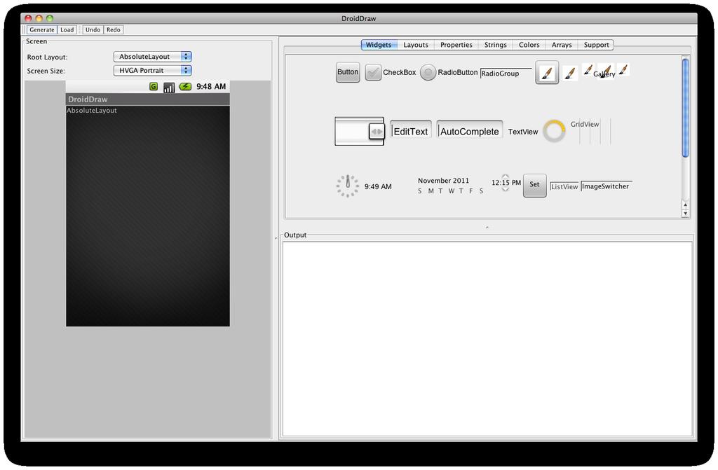 DroidDraw Outline ADT Graphical Layout Editor DroidDraw