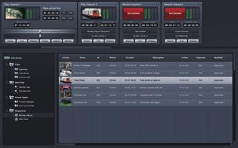Geevs Video Servers support Capture, Management and Playout of material in a range of formats.