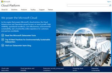 Microsoft cloud infrastructure