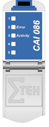 C-DIAS ANALOG INPUT MODULE CAI 086 Status Display Up to Hardware version 2.0 LED No.