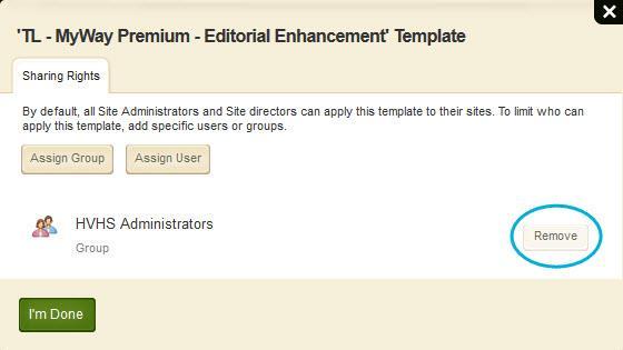 Blackboard Web Community Manager Working with Templates Add Sharing Rights Here s how you add sharing rights for individuals to a licensed template. 1.