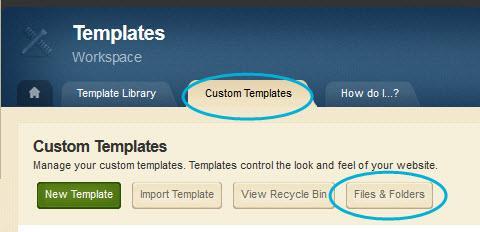 You can also upload any files related to your templates. Upload custom Global Icon images to the icons folder.