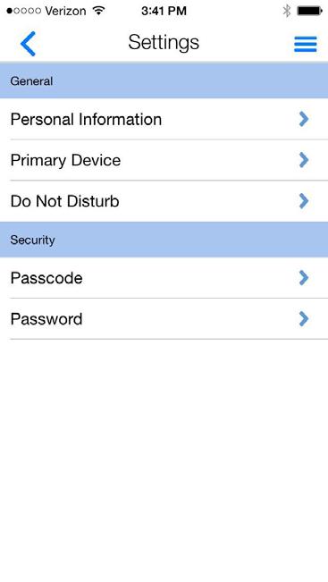 SETTING PASSCODES LATER Members can always set or change their passcode later by tapping the