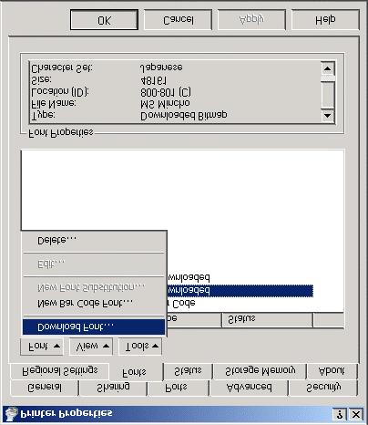 5. On the Select Font dialog, select the desired font and