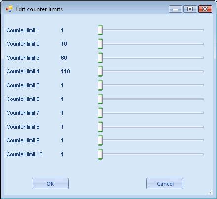 Edit Configuration Advanced PLC Logic 6.15.5.4 COUNTERS The PLC logic section contains twenty (20) user counters for use in the ladder.