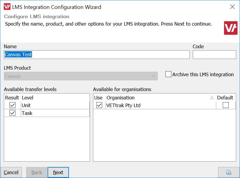 To add a new LMS integration right-click on the LMS integrations node and select Add LMS integration To edit an existing integration configuration, right-click the LMS integration to edit and select