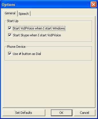 Start VoIPvoice when I start Windows 5 Configuration If this option is checked the VoIPvoice To access the configuration settings, right click on the VoIPvoice Integration icon on the computers