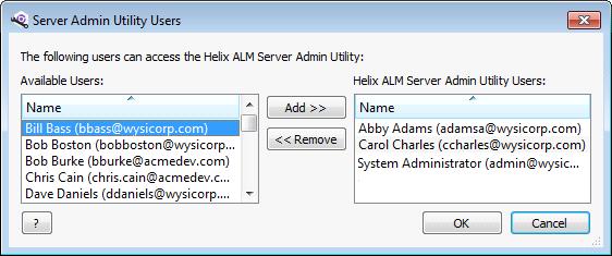 Adding server admin utility users 3. Edit or delete the connection. To edit a connection, select it and click Edit. Make any changes and click OK. To delete a connection, select it and click Delete.