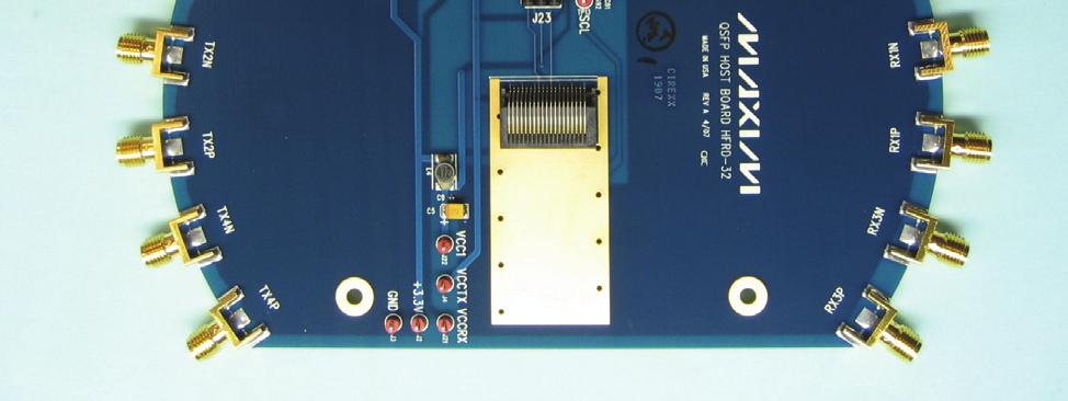 0 routes power and I 2 C serial-communication support, and translates the high-speed, QSFP interconnect to SMA connectors. HFRD-32.