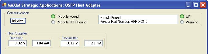5.1 HFRD-32.0 QSFP Host Adapter Software: Initialization Figure 2. The first three steps to successful operation.
