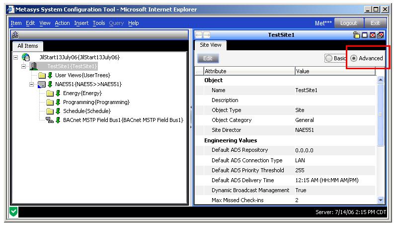 Detailed Procedures Connecting to BACnet Devices To connect and integrate BACnet devices into the Metasys system, connect the BACnet devices to the same IP network as the NAE used for the BACnet