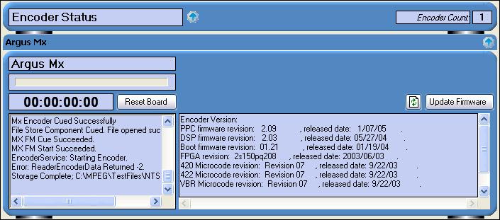By clicking on the RecordAdvantage line, a window will appear for each installed encoder (Figure 2-3). You can Figure 2-2.