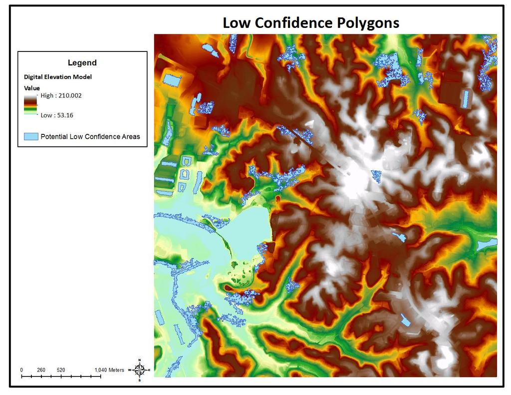 Figure 7 Potential Low Confidence Polygons