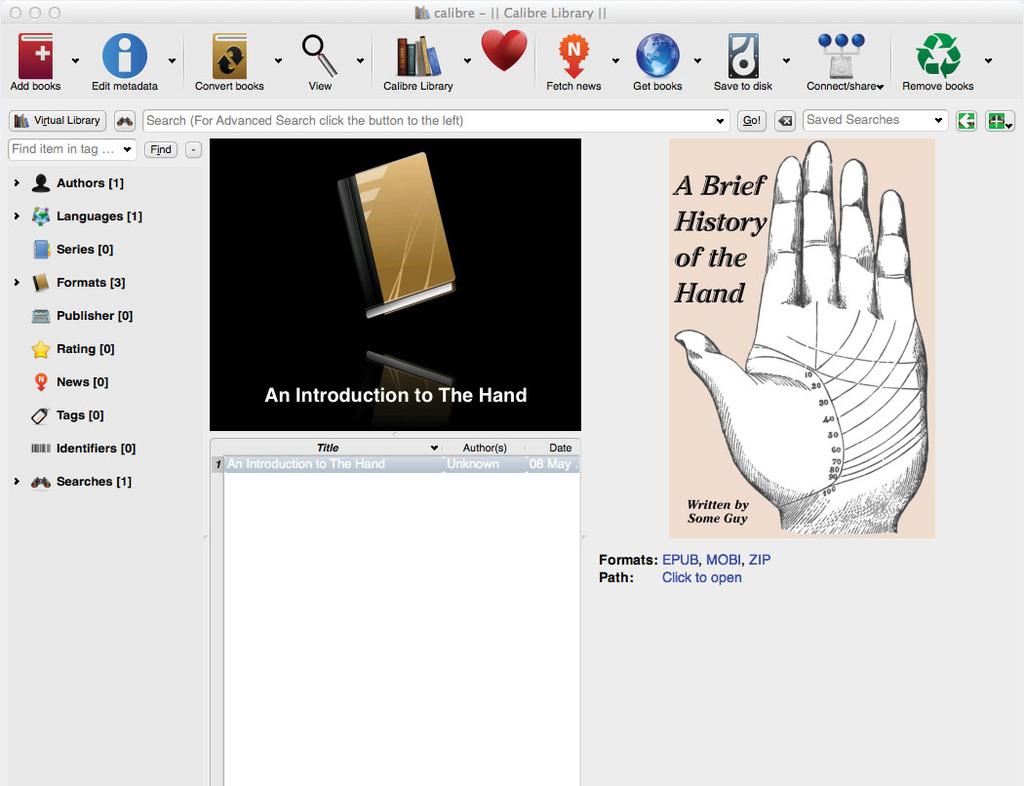 Converting to the epub and Mobi formats with Calibre(continued) While Calibre is working,