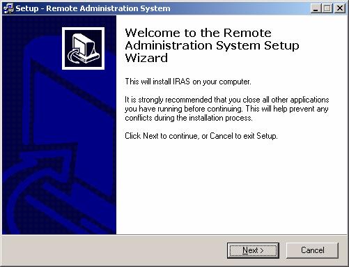 Installation and Operation Figure 2-1 Welcome to Installation Wizard Screen 4. Click Install.