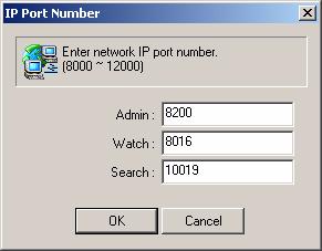 RAS Admin Figure 3-13 IP Port Number Screen 5.