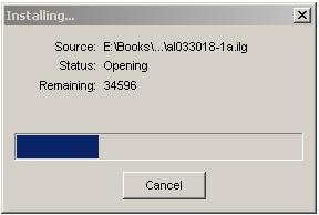 Step 6. Click Install Books; the following screen will appear.