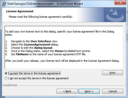 LwinS Installation Procedure: 1. Uninstall the LwinS application, if already installed on the system.