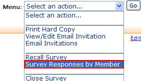 For non-anonymous surveys you can attach attendance to the survey responses: Select the Survey Summary