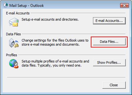 12 Quickstart for SynchPST for Outlook 3. Here you see the complete path of your pst file: OK. We know now where the Outlook data file is on the drive.