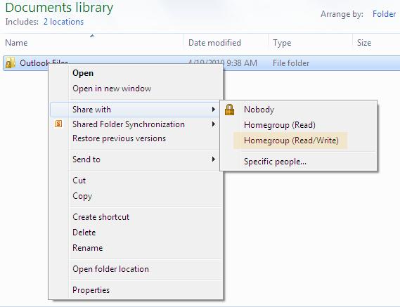 26 Quickstart for SynchPST for Outlook Be careful not to forget what you place in this folder, as everyone will now have access to the file.