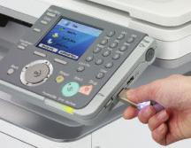 Control Panels with USB Memory and Flash Media Card USB Interface BUSINESS-FRIENDLY DOCUMENT FORMATS The Color imagerunner C1022 Series also supports