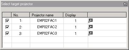 Connecting to a Projector on a Network and Projecting 15 Set options You can make general setting options such as the processing method when EMP NS Connection starts. For optional settings, see s p.
